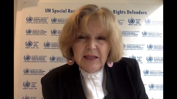 UN Special Rapporteur on the Situation of Human Rights Defenders, Mary Lawlor (Photo from Archive)